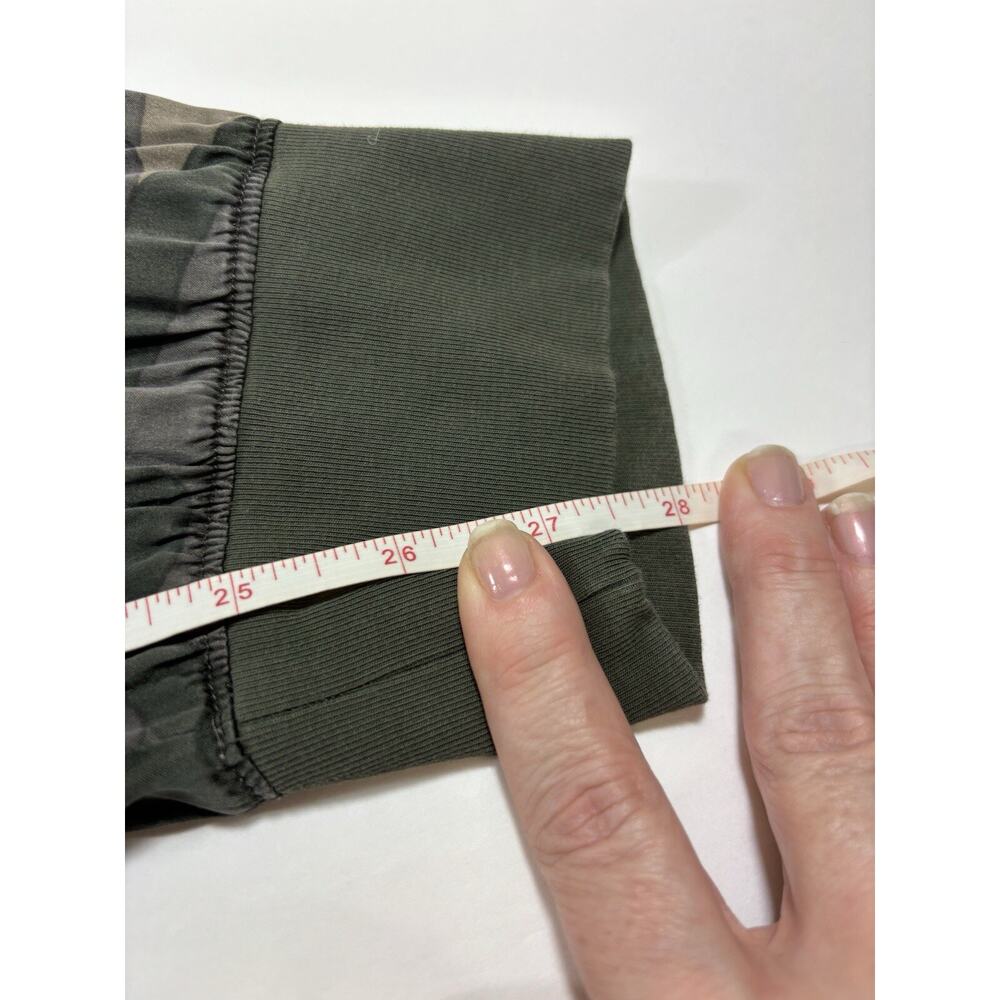ATM Cargo Joggers Green Camo Small Silk Drawstring Waist Pockets - Picture 6 of 14